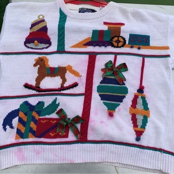 Vintage Crewneck Sweatshirt Christmas Holiday Women’s Size Large - Picture 2 of 7